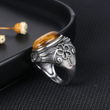 Tiger Eye Stone Ring highlighting the gemstone’s grounding energy and clear vision