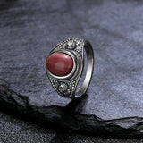 Luxury Tiger Eye Stone Ring Enshrined in Fine Silver
